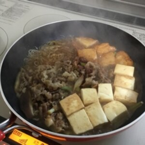 簡単、肉豆腐